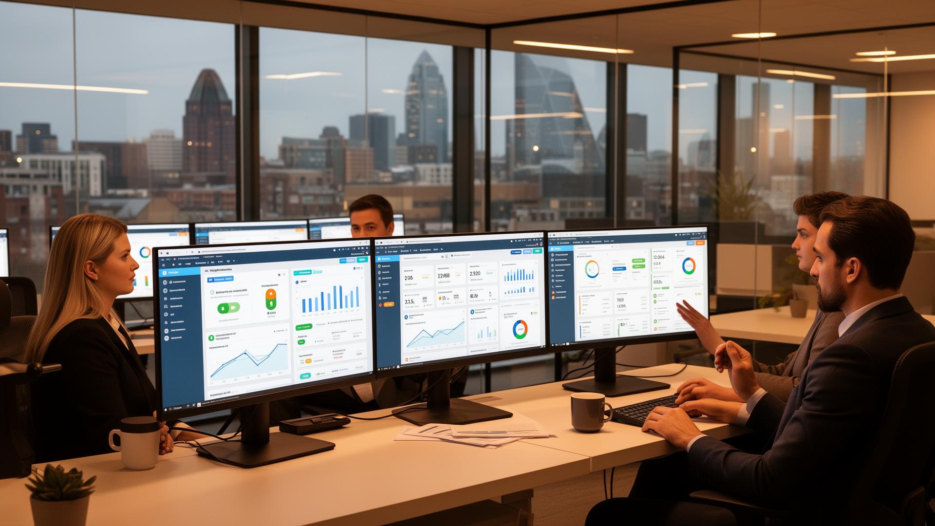 Modern office environment